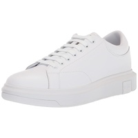 Giorgio Armani Armani Exchange Herren Men's, Basic, Back Extended Logo, Optic White Sneaker, OP.White, 45 EU