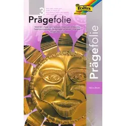 FOLIA Prägefolie Mappe gold 521 19x30cm 3BL