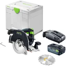 Festool HKC 55 KEB-Basic Akku-Handkreissäge 18 V 160 mm + 1x Akku 8,0 Ah + Schnellladegerät