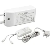 ISOLED LED Trafo MiniAMP 24V/DC, 0-30W, 200cm Kabel mit Flachstecker, sekundär 2 female Buchsen
