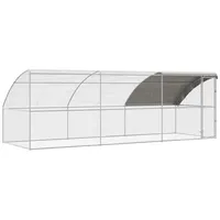 VidaXL Hühnerkäfig Silber 600 x 200 x 198.5 cm