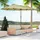 Outsunny Doppelsonnenschirm 455 x 270 cm Hellkaffee