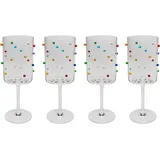 Kare Weinglas Party Dots 0,53 l 4-tlg.