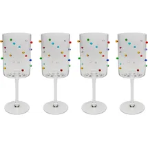 Kare Weinglas Party Dots 0,53 l 4-tlg.