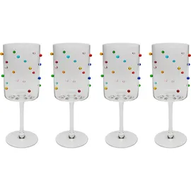 Kare Weinglas Party Dots 0,53 l 4-tlg.