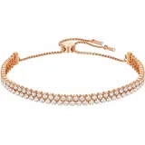 Swarovski Subtle Armband Weiss, Roségold-Legierungsschicht