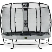 EXIT TOYS Elegant Premium Trampolin 305 cm inkl. Deluxe Sicherheitsnetz grau