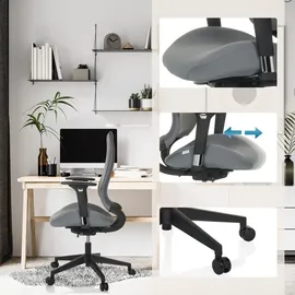 HJH Office Henfield B Stoff Grau