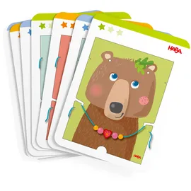 HABA 2012247001 - Jewelry Fun, Fädelspiel Schmuckstücke, 63-teilig