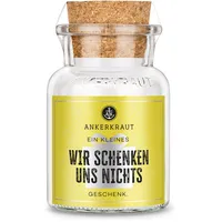 Ankerkraut "Nichts" Geschenk-Glas, Korkenglas mit Sonder-Etikett zum Verschenken, Geschenk-Idee