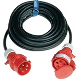 CEE-Verlängerung 16 A 400 V 10m H07RN-F 5x2,5 mm2 schwarz IP44