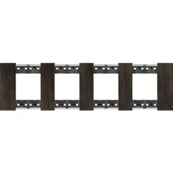 Legrand KA4802M4LG LivingNow Abdeckrahmen 4x2-modulig in der Farbausführung Walnuss