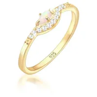 Elli Ring 925 Sterling Silber Verlobungsring in Gold |