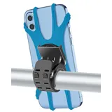 Zoeley Handyhalterung Fahrrad, Universal Handyhalterung Motorrad 【1s-Installation】Abnehmbare 360​​° Drehen【Silikon Anti-Vibration】Fahrradhalterung Lenker Rennrad für alle 4.0-7 Zoll Smartphone (Blue)