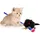 Lyra Pet Katzenangel mit Maus schwarz
