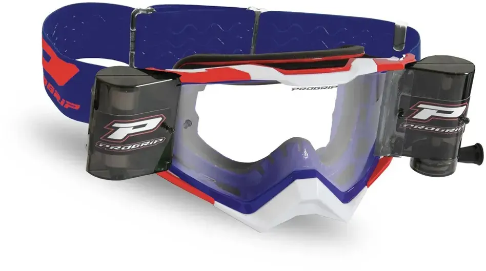 Progrip 3309 Rapid Roll-off Offroad-brille - Pink / Turquoise - Clear