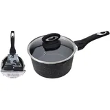 Excellent Houseware Kochtopf 18 cm Geschmiedetes Aluminium