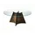 aea Transparenter Rundtisch 160 x 75 cm transparent