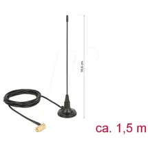DeLock Magnetfuß-Antenne 480 MHz omnidirektional 2,5 dBi ungerichtet outdoor