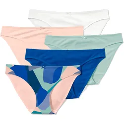 Tchibo - 5 Slips - Damen - Gr. S - dunkelblau