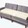 Homescapes Sitzkissen-Bezug, für Sofa-Auflage 150/50/10 cm, Baumwolle