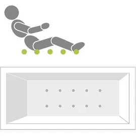 Villeroy & Boch Oberon 2.0 Rechteck-Whirlwanne 80 x 180 cm (UAE181OBR2A2V01)