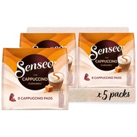 Senseo Pads Cappuccino Caramel Kaffee Sanft Cremig 40 Kaffeepads 460g 5er Pack