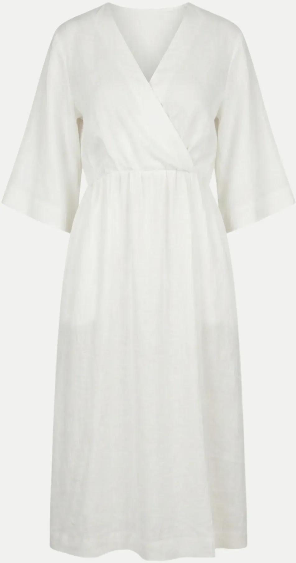 Kleid Laura in Wickeloptik Weiß 40