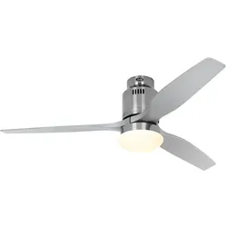 Deckenventilator AERODYNAMIX ECO 132 - Chrom gebürstet / Lack silber