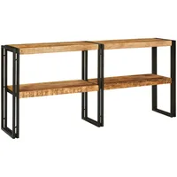 VidaXL Konsolentisch 160x33x75 cm Raues Mangoholz