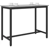 vidaXL Bartisch 100 x 50 x 76,5 cm Grau