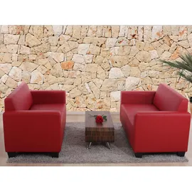MCW Sofa-Garnitur rot