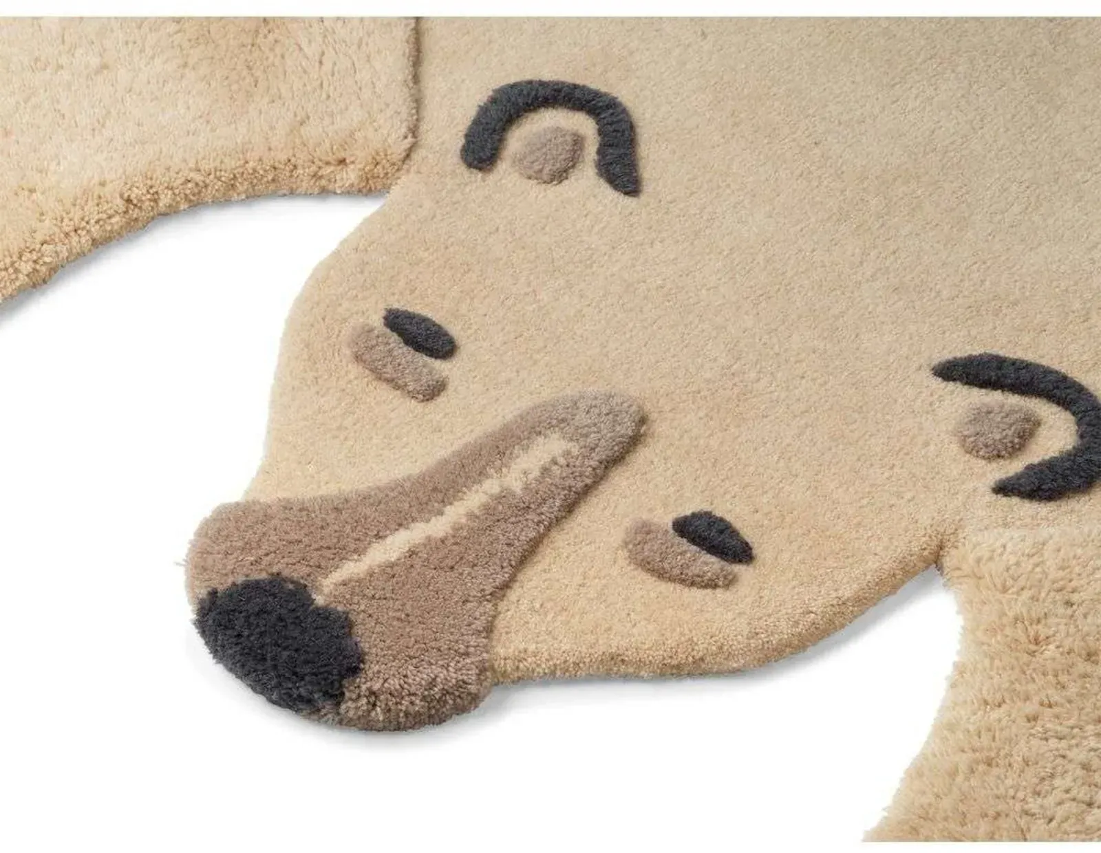 Teppich/Läufer ferm LIVING, Beige, Stoff / Textil - 160 - 188 - 3
