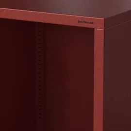 Jan Nowak Bücherregal Metall 50 x 180 x 35 cm Rot