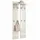 Vladon Garderobenpaneel Vladon 57 x 170 x 20 cm Creme Hochglanz