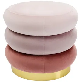 Kare Hocker Bloom 45 x 40 x 45 cm Rosa/Beige