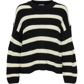 Jdy Justy Pullover Schwarz/Weiß S