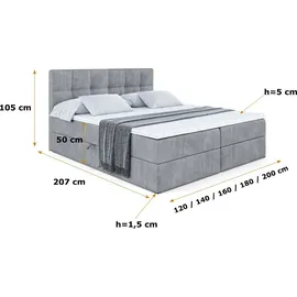 altdecor MARCE 160 x 200 cm H3 Grau