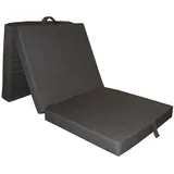 eloneo Bestschlaf Klappmatratze, 70x190x9 cm Anthrazit