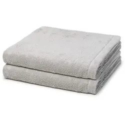 Cawö Lifestyle Duschtuch-Set - 2er-Set Platin Grau 