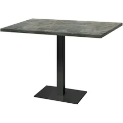 Restootab Tisch Milan 120x70cm - Modell metallisierter Stein