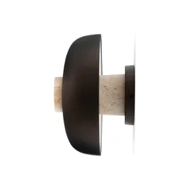audo copenhagen Reverse LED-Wandleuchte, bronze, Ø 24 cm, Ø Wohnzimmer