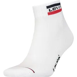 Levi's LEVIS MID CUT SPRTWR LOGO Sneakersocken 2er Pack Weiß 39-42