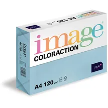 IMAGE Coloraction Iceberg - farbiges Kopierpapier - DIN A4, 210 x 297 mm, 120 g/m2 - buntes, holzfreies Druckerpapier für Kopierer - 250 Blatt - Eisblau