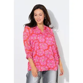 Ulla Popken Tunika Herzblumen pink 58-60