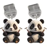 ARFUKA 2 Stück USB C Staubschutz Stöpsel Staubschutzstecker mit Panda Anhänger Kompatibel mit Handys, Kopfhörern, Tablets & Kindle E-Readern