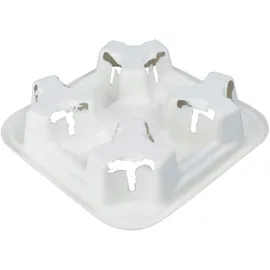 NATUREStar Becherhalter Quattro 50 St. 21,5 cm x 21,5 cm Weiß