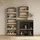 livinity® Weinregal 60 x 180 cm Goldkraft Eiche/Anthrazit