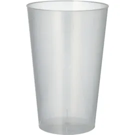 Papstar Mehrweg-Trinkbecher 0,4 l Ø 8,6 cm 50 St. Transparent