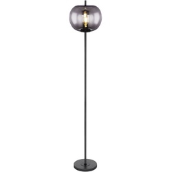 Globo Stehlampe Blacky Alu, Eisen, Stahl & Metall Schwarz